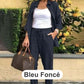 💐Set aus langärmliger Bluse und Hose aus Baumwollleinen für Damen🔥