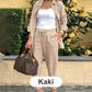 💐Set aus langärmliger Bluse und Hose aus Baumwollleinen für Damen🔥