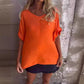 🌺Oversized V-Ausschnitt Top für Damen