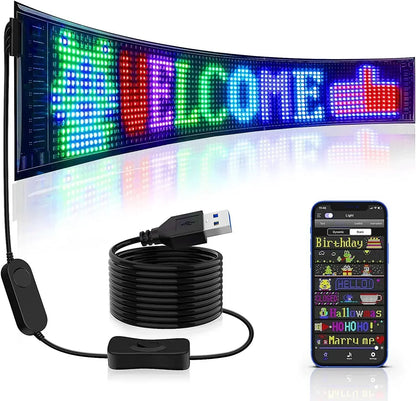 ✨Herbstschlussverkauf🌸Flexibles Bluetooth-LED-Display für Fahrzeuge