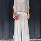 🌺Elegantes Chiffon-Höschen mit weitem Bein Zweiteiliges Set