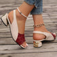 👡Damen-Sandalen mit Peep-Toe und niedrigem Blockabsatz
