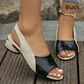 👡Damen-Sandalen mit Peep-Toe und niedrigem Blockabsatz