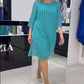 Fließendes, bedrucktes Chiffonkleid für Damen