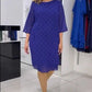 Fließendes, bedrucktes Chiffonkleid für Damen