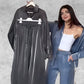 Trendy 2-teilige Outfits: ✨Glänzendes Hemd und Hose mit weitem Bein und hoher Taille