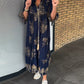 🔥Heißer Verkauf 49% RABATT🔥Locker sitzendes Vintage-Kleid mit V-Ausschnitt