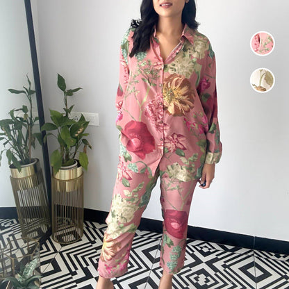 🌹Neujahrsangebot 2025 – 49% RABATT🌸Lässiges zweiteiliges Set mit Blumenmuster 💕