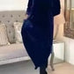 🌸Heißer Verkauf – 49% RABATT🌸Neues schlankmachendes langes Kleid mit Rundhalsausschnitt