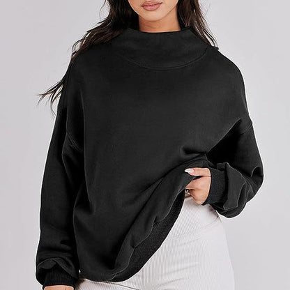 Pullover-Sweatshirt mit Rollkragen und langen Ärmeln für Damen💝💖Neu eingetroffen - 49% RABATT