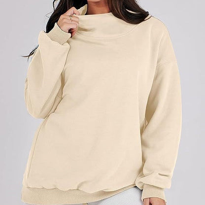 Pullover-Sweatshirt mit Rollkragen und langen Ärmeln für Damen💝💖Neu eingetroffen - 49% RABATT