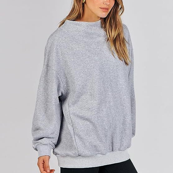 Pullover-Sweatshirt mit Rollkragen und langen Ärmeln für Damen💝💖Neu eingetroffen - 49% RABATT