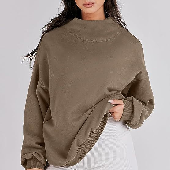 Pullover-Sweatshirt mit Rollkragen und langen Ärmeln für Damen💝💖Neu eingetroffen - 49% RABATT