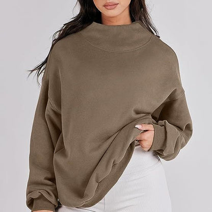 Pullover-Sweatshirt mit Rollkragen und langen Ärmeln für Damen💝💖Neu eingetroffen - 49% RABATT