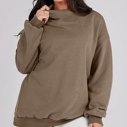 Pullover-Sweatshirt mit Rollkragen und langen Ärmeln für Damen💝💖Neu eingetroffen - 49% RABATT