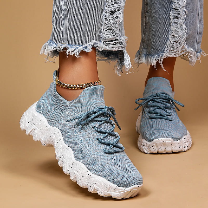 💕Heißer Verkauf 49% RABATT💕Modische Schnür-Sneaker aus gewebtem Mesh für Damen