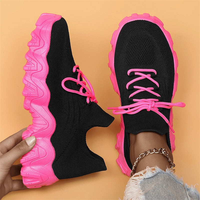 💕Heißer Verkauf 49% RABATT💕Modische Schnür-Sneaker aus gewebtem Mesh für Damen