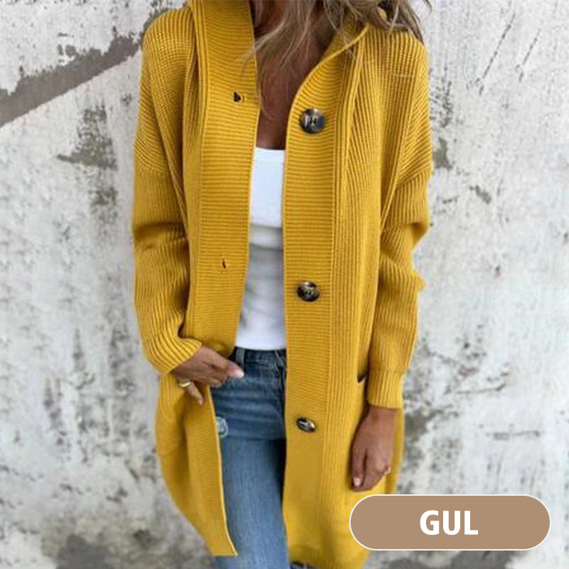 🥳Heißer Verkauf 49% Rabatt🌸Knopfstrickjacke mit Kapuze für Frauen