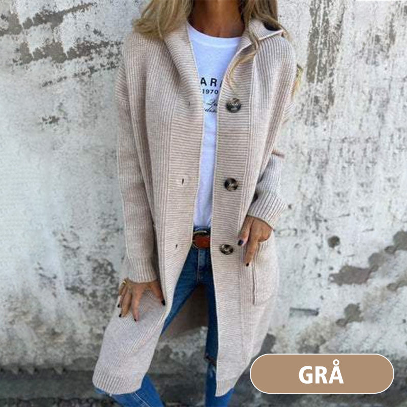 🥳Heißer Verkauf 49% Rabatt🌸Knopfstrickjacke mit Kapuze für Frauen