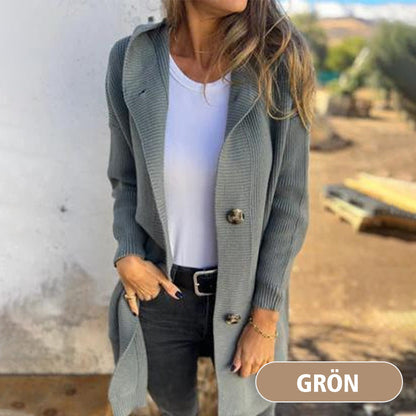 🥳Heißer Verkauf 49% Rabatt🌸Knopfstrickjacke mit Kapuze für Frauen