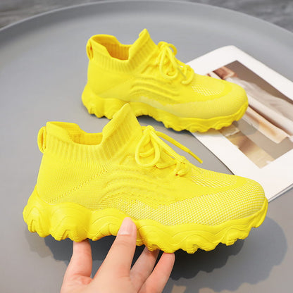 🔥HEISSER VERKAUF - Ultrabequeme, atmungsaktive Strick-Sneaker zum Schnüren für Damen