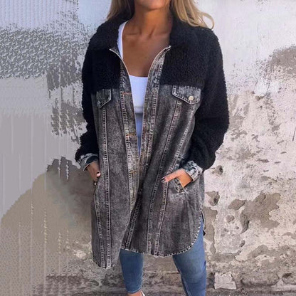 🍂 HEISSER VERKAUF 49% 🍂 Denim Long Shirt Jacke für Frauen