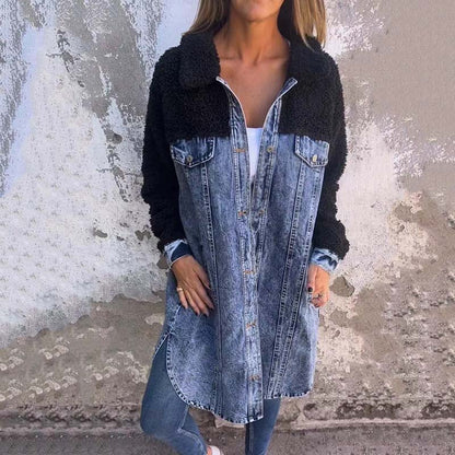 🍂 HEISSER VERKAUF 49% 🍂 Denim Long Shirt Jacke für Frauen