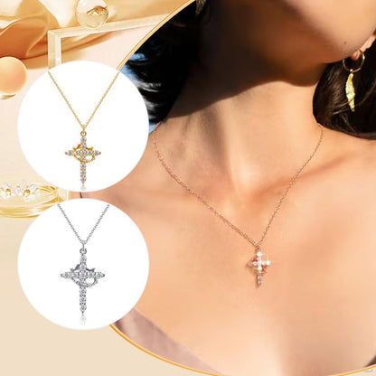 ✨Die ewige Kreuz- und Kronenkette👑