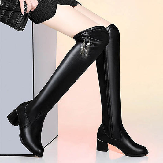 🌸Zeitlich begrenzt  49% Rabatt ✨Herbst-Winter-Serie✨warme Lederstiefel für Damen