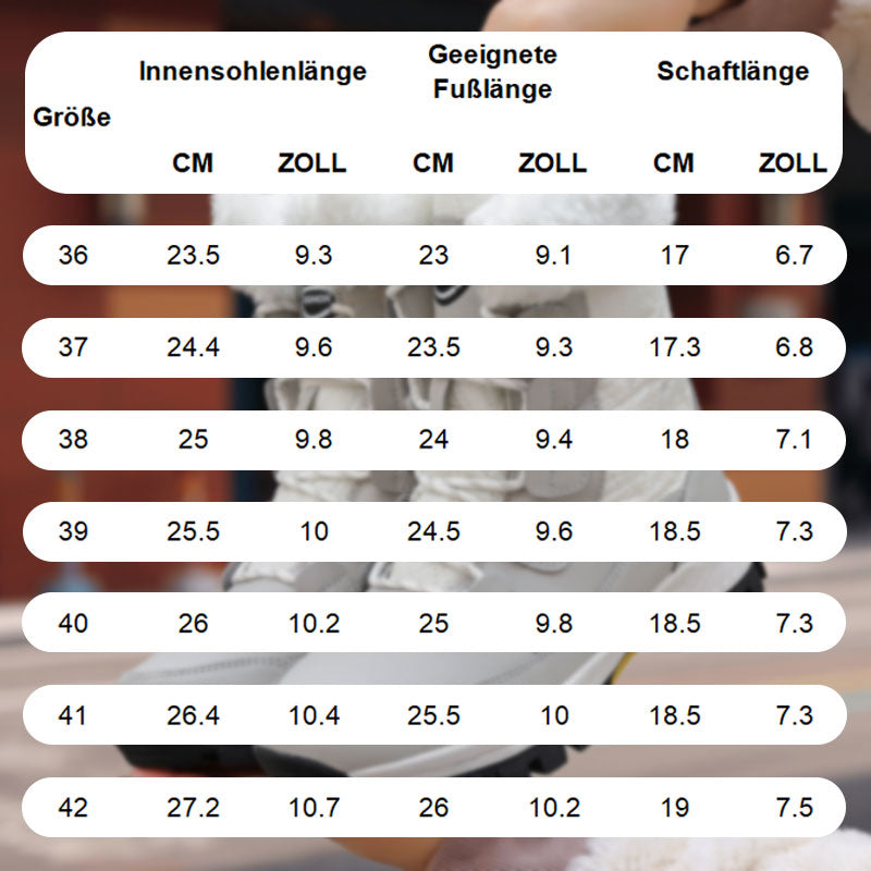 🔥HEISSER VERKAUF 49% - Warme, Wasserdichte, Rutschfeste Schneestiefel Für Damen