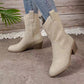 Bequeme Vintage-Stiefel mit klobigem Absatz für Damen - 📦Kostenloser Versand