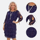 ✨ Lässiges, bedrucktes Swing-Kleid mit mehreren Lagen für Damen