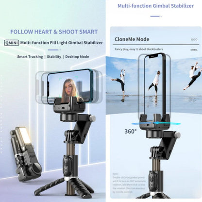 360° drehbarer 3-Achsen-Gimbal-Stabilisator zum Aufnehmen mit Smartphones