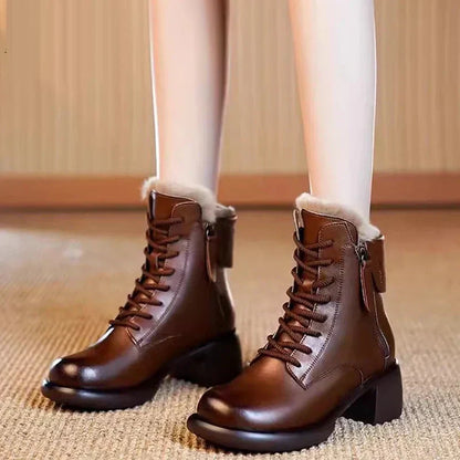 💕Ideales Geschenk - Stiefel im britischen Vintage-Stil