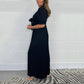 Einfarbiger, plissierter Jumpsuit für Damen