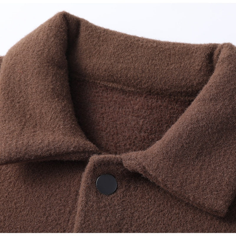 ❄️Neuer doppelseitiger Wollmantel für Herren im Herbst/Winter: Trendige Utility-Jacke im koreanischen Stil! 🍂🧥