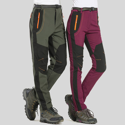 Windproof Waterproof Warm Elastic Waist Hiking Pants