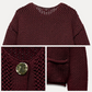 🎁2025 Ultraentspannte Atmosphäre: Exklusive Strickjacke mit Lochmuster✨