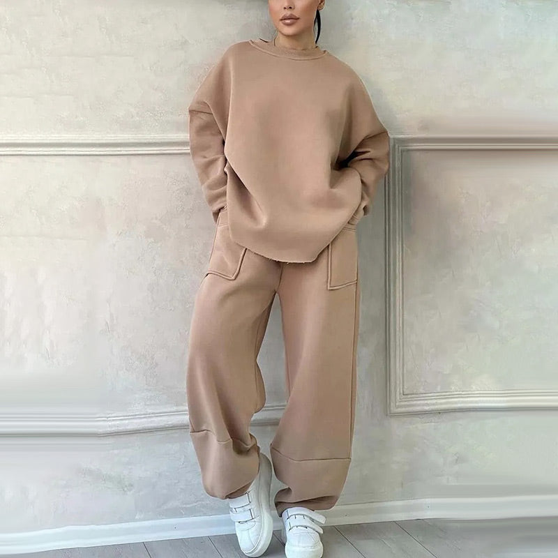 🔥HEISSER VERKAUF 49 % RABATT🔥 2-teiliges Oversized-Sweatshirt-Set für Damen