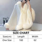 Flauschiger Poncho-Schal für Damen