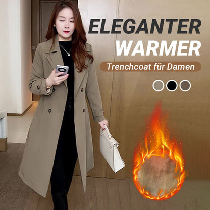 Eleganter, warmer Trenchcoat für Damen