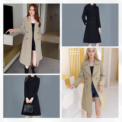 Eleganter, warmer Trenchcoat für Damen