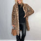 ✨49% Rabatt💖Damen-Mittellange Jacke mit Leopardenmuster✈️ Kostenloser Versand