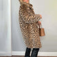 ✨49% Rabatt💖Damen-Mittellange Jacke mit Leopardenmuster✈️ Kostenloser Versand