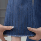 Schlaghose aus elastischem Fleece mit hoher Taille