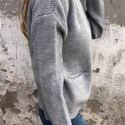 Gemütliche Strickjacke mit Reißverschluss für Damen