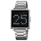Qlocktwo W35 Unisex-Armbanduhr aus feinem Stahl