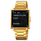 Qlocktwo W35 Unisex-Armbanduhr aus feinem Stahl
