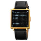 Qlocktwo W35 Unisex-Armbanduhr aus feinem Stahl