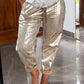 🔥 2-teiliges Damen-Set mit Teufelsaugenmuster und Pailletten【Oberteil + Hose】